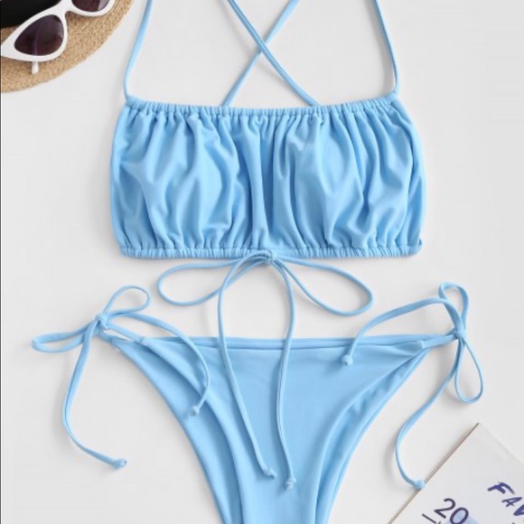 Zaful Light blue swimsuit- NEVER WORN - Picture 3 of 3
